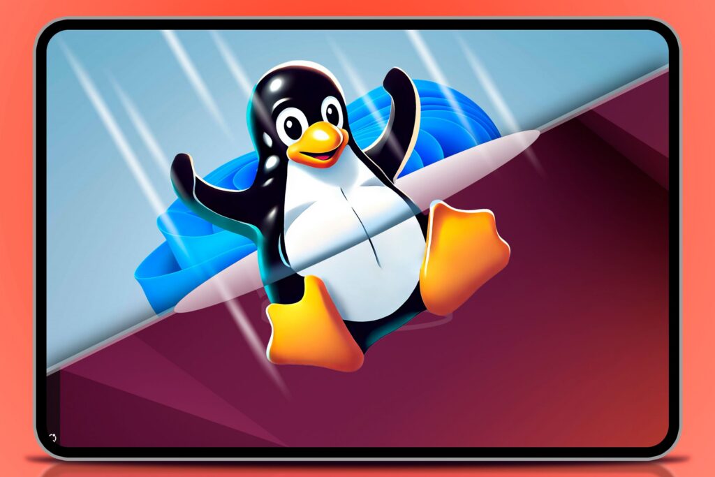 tux mascot jumping from windows to linux 1595807370